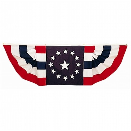 Ss Collectibles Welcome Bunting with Colonial Star Pattern in the Center- Nyl-Glo-3 ft. X 9 ft. SS2756217